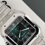 Cartier Santos WSSA0062  (2024) - Green dial 40 mm Steel case (3/8)