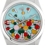 Rolex Oyster Perpetual 41 124300 (2024) - Turquoise dial 41 mm Steel case (2/7)