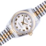 Rolex Lady-Datejust 79173 (2000) - White dial 26 mm Gold/Steel case (1/8)