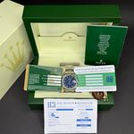 Rolex Oyster Perpetual Date 115234 (2007) - Blue dial 34 mm Steel case (2/7)