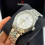 Tudor Glamour Double Date 57100 (2023) - Zilver wijzerplaat 42mm Staal (3/8)