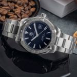 TAG Heuer Aquaracer 300M WAY2110 (Onbekend (willekeurig serienummer)) - Zwart wijzerplaat 41mm Goud/Staal (2/8)