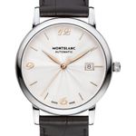 Montblanc Star Classique 113823 (2023) - Silver dial 39 mm Steel case (2/3)