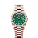 Rolex Day-Date 36 128345RBR (2024) - Green dial 36 mm Rose Gold case (1/1)