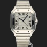 Cartier Santos WSSA0029 (2021) - Silver dial 35 mm Steel case (3/8)