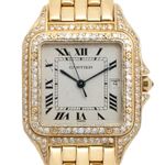 Cartier Panthère 1070 (1990) - Silver dial 22 mm Yellow Gold case (2/4)