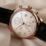 IWC Portuguese Chronograph IW390301 (2018) - Wit wijzerplaat 42mm Roodgoud (3/8)