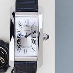 Cartier Tank Américaine WSTA0017 (2019) - Wit wijzerplaat 42mm Staal (5/8)
