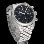 IWC Pilot Chronograph IW370607 (2004) - Zwart wijzerplaat 39mm Staal (3/8)