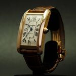 Cartier Tank Américaine n/a (Unknown (random serial)) - White dial 31 mm Gold/Steel case (1/4)