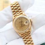 Rolex Lady-Datejust 69178 (Unknown (random serial)) - Champagne dial 26 mm Yellow Gold case (4/8)