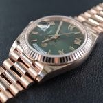 Rolex Day-Date 40 228235 (2022) - Green dial 40 mm Rose Gold case (3/6)