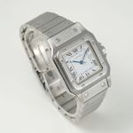 Cartier Santos 2960 (1980) - Wit wijzerplaat 41mm Staal (3/8)