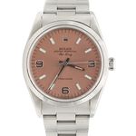 Rolex Air-King 14000 (1996) - Roze wijzerplaat 34mm Staal (1/5)