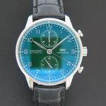 IWC Portuguese Chronograph IW371615 (2022) - Green dial 41 mm Steel case (3/4)