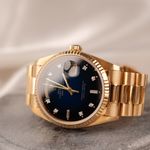 Rolex Day-Date 36 18038 (1986) - Blue dial 36 mm Yellow Gold case (1/8)