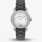 Chopard Happy Sport 278590-3003 (2024) - Wit wijzerplaat 30mm Staal (1/8)