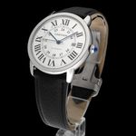 Cartier Ronde Solo de Cartier 3517 (2014) - Zilver wijzerplaat 42mm Staal (2/8)
