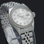 Rolex Lady-Datejust 79174 (2001) - Zilver wijzerplaat 26mm Staal (6/7)