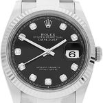 Rolex Datejust 36 126234 (2021) - Zwart wijzerplaat 36mm Staal (1/5)