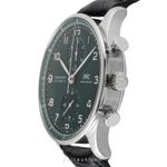 IWC Portuguese Chronograph IW371615 (Unknown (random serial)) - Green dial 41 mm Steel case (5/8)