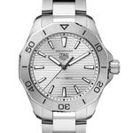 TAG Heuer Aquaracer WBP1111.BA0627 (2023) - White dial 40 mm Steel case (2/3)