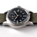 IWC Pilot Mark 6B/346 (1952) - Zwart wijzerplaat 36mm Staal (6/8)