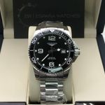 Longines HydroConquest L3.781.4.56.6 (2023) - Zwart wijzerplaat 41mm Staal (3/8)