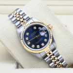 Rolex Lady-Datejust 69173 (1994) - Blauw wijzerplaat 26mm Goud/Staal (1/7)