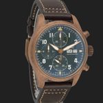 IWC Pilot Spitfire Chronograph IW387902 (2015) - Groen wijzerplaat 41mm Brons (4/8)