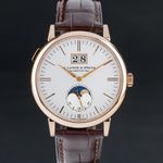 A. Lange & Söhne Saxonia 384.032 (Unknown (random serial)) - Silver dial 40 mm Rose Gold case (3/8)