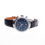 IWC Da Vinci Chronograph IW393402 (Unknown (random serial)) - Blue dial 42 mm Steel case (6/8)