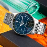 Breitling Navitimer A17326361L1A1 (Onbekend (willekeurig serienummer)) - Groen wijzerplaat 41mm Staal (2/8)