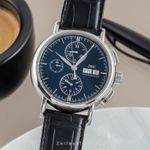 IWC Portofino Chronograph IW378303 (2010) - Zwart wijzerplaat 41mm Staal (1/8)