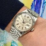 Rolex Datejust 1601 (1973) - Zilver wijzerplaat 36mm Staal (2/8)