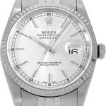 Rolex Datejust 36 16234 (2002) - Wit wijzerplaat 36mm Staal (2/3)