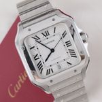 Cartier Santos WSSA0009 (2018) - White dial 40 mm Steel case (3/8)