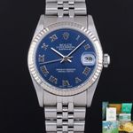 Rolex Datejust 31 68274 (1997) - Blue dial 31 mm Steel case (1/8)