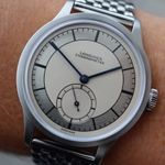 Longines Heritage L2.828.4.72.2 (2021) - Zilver wijzerplaat 39mm Staal (1/8)