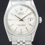 Rolex Datejust 1603 (1978) - Zilver wijzerplaat 36mm Staal (1/7)