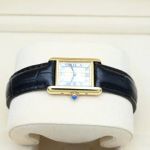 Cartier Tank Vermeil 1613 (Onbekend (willekeurig serienummer)) - Wit wijzerplaat 20mm Zilver (4/8)