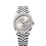 Rolex Datejust 36 126284RBR (2024) - Zilver wijzerplaat 36mm Staal (1/8)