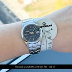Rolex Oyster Perpetual Date 1500 (1969) - Blauw wijzerplaat 34mm Staal (2/8)