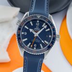 Omega Seamaster Planet Ocean 232.32.44.22.03.001 (Onbekend (willekeurig serienummer)) - Blauw wijzerplaat 44mm Staal (3/8)