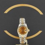 Rolex Lady-Datejust 69173 (1995) - Orange dial 26 mm Gold/Steel case (1/6)