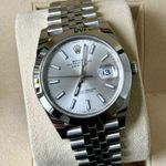 Rolex Datejust 41 126300 (2020) - Zilver wijzerplaat 41mm Staal (1/7)