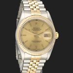 Rolex Datejust 36 16233 (1993) - Champagne dial 36 mm Gold/Steel case (4/8)