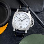 Panerai Luminor Marina PAM01314 (Onbekend (willekeurig serienummer)) - Wit wijzerplaat 44mm Staal (3/8)