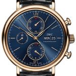 IWC Portofino Chronograph IW391035 (2025) - Blue dial 42 mm Red Gold case (1/1)