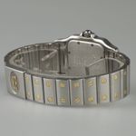 Cartier Santos Galbée 187901 (Onbekend (willekeurig serienummer)) - Zilver wijzerplaat 29mm Goud/Staal (7/8)